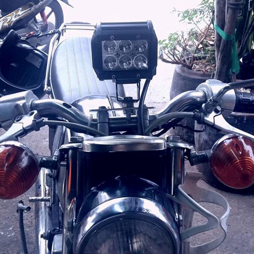 ️️ Đèn led trợ sáng C6 18w  Tặng 1 đèn led gắn van xe M 309.