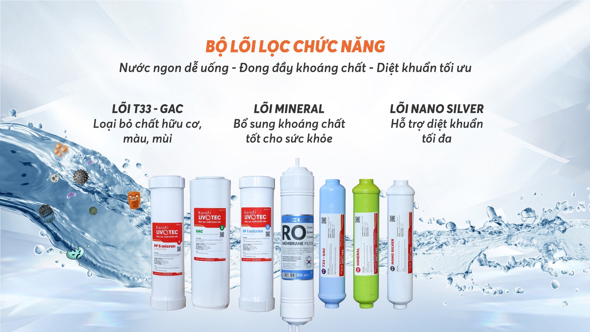 Máy Lọc Nước Lạnh Nguội Karofi Livotec 600 - Hàng Chính Hãng