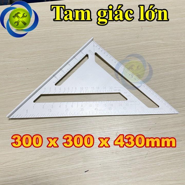 Thước tam giác nhôm lớn 300mm x 300mm x 430mm