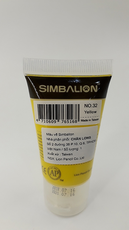 Màu Vẽ Simbalion Acrylic 30ml NAC30 - 32 - Vàng