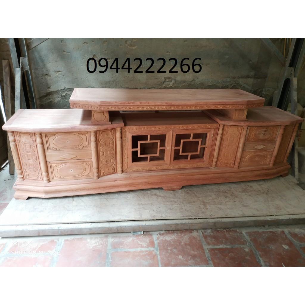 Kệ tivi cân gỗ hương đá