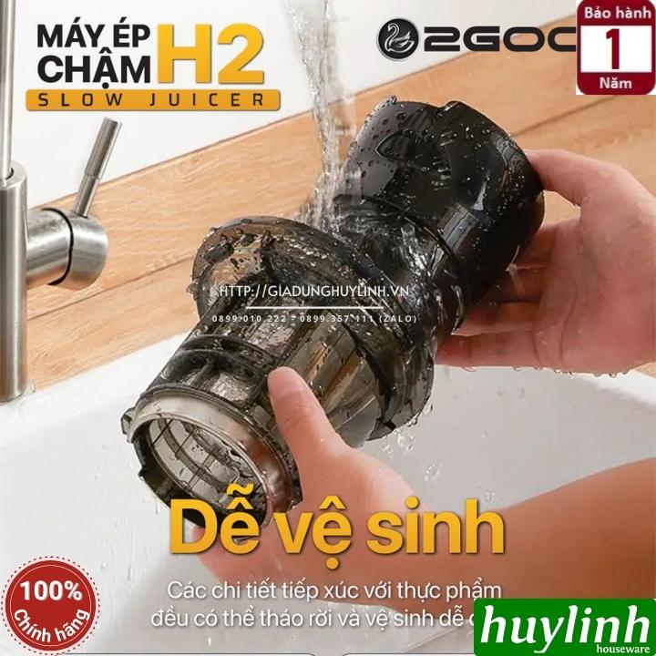 Máy ép trái cây chậm 2Good H2 - 200W - Ép nguyên trái - Hàng chính hãng