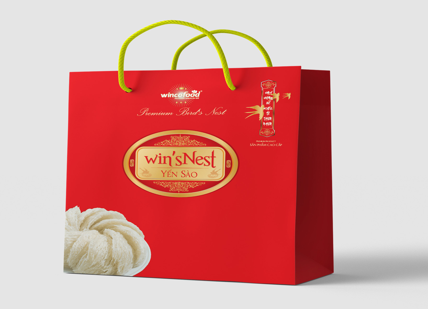 TÚI ĐỰNG YẾN SÀO WIN'SNEST  (40 cm x 10 cm x 36 cm)