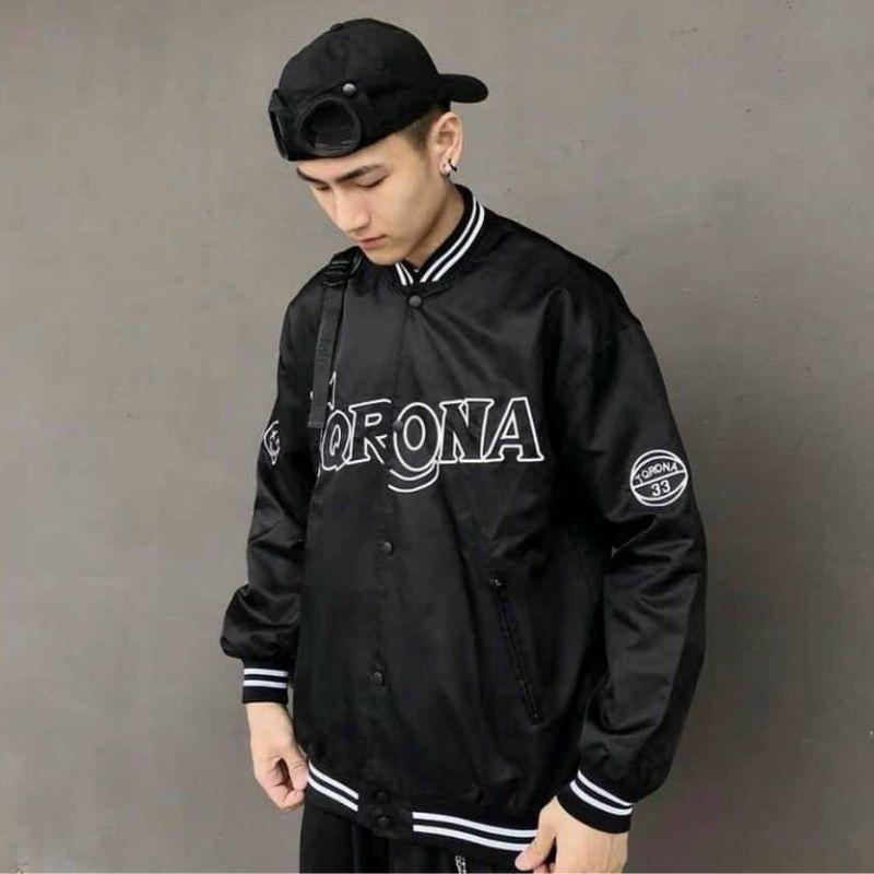 Áo khoác nam nữ bomber unisex gió jacket dù 2 lớp cúc bấm form rộng local brand ulzzang phong cách hàn quốc đep TORONA