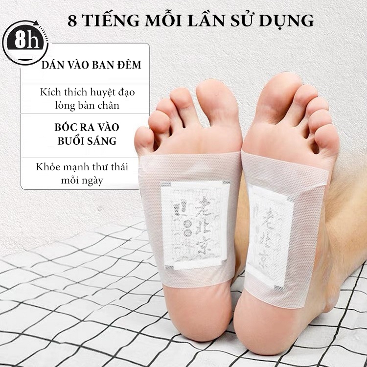 Miếng Dán Ngải Cứu Thải Độc ( HỘP 50C) Chân Lão Bắc Kinh , Giúp Thải Độc Cơ Thể , Giảm Mất Ngủ < Xua Tan Mệt Mỏi