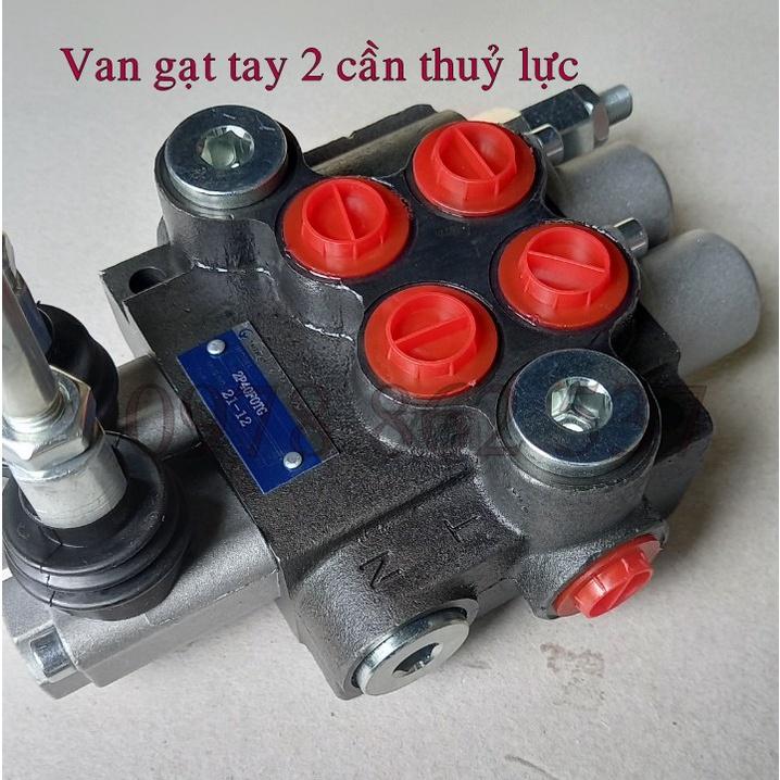 Van gạt tay thuỷ lực 2 cần ren 21mm