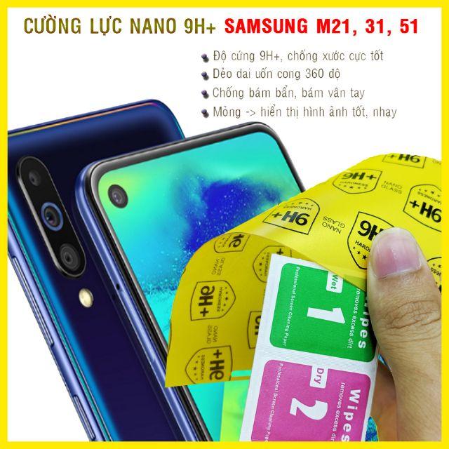 Dán cường lực dẻo nano 9H+ dành cho Samsung M21, M31, M51
