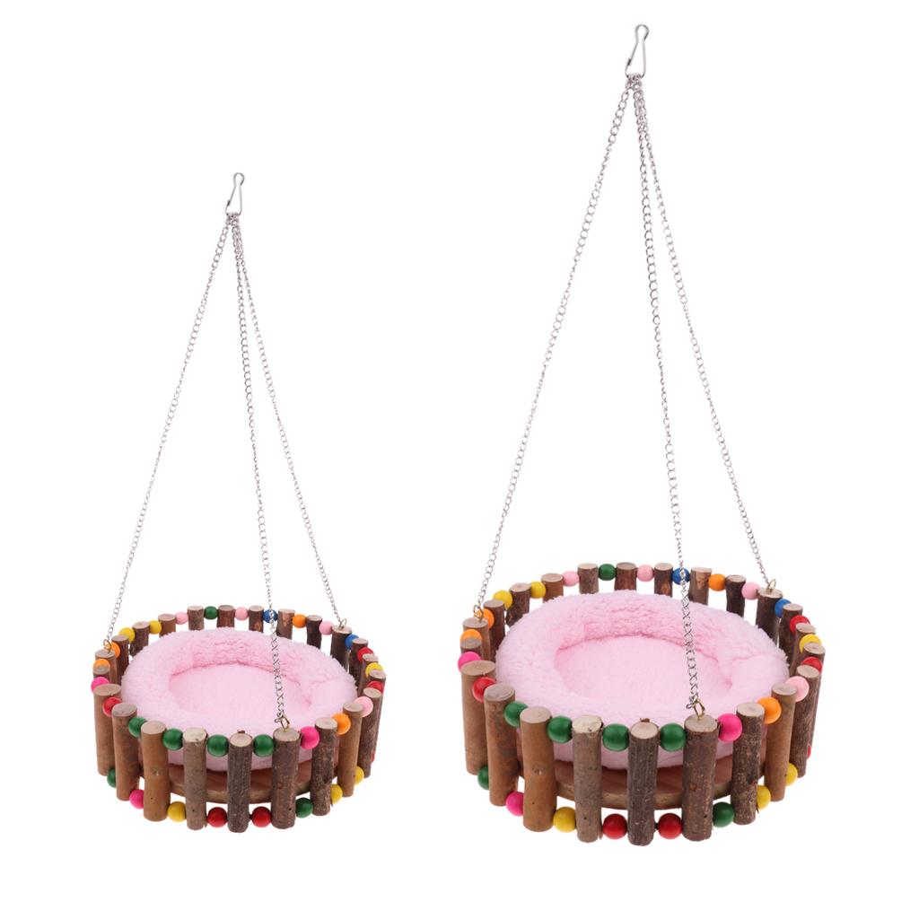 Hamster Squirrel Cage Hammock Hanging Nest Bed Small Animal Toy Random S