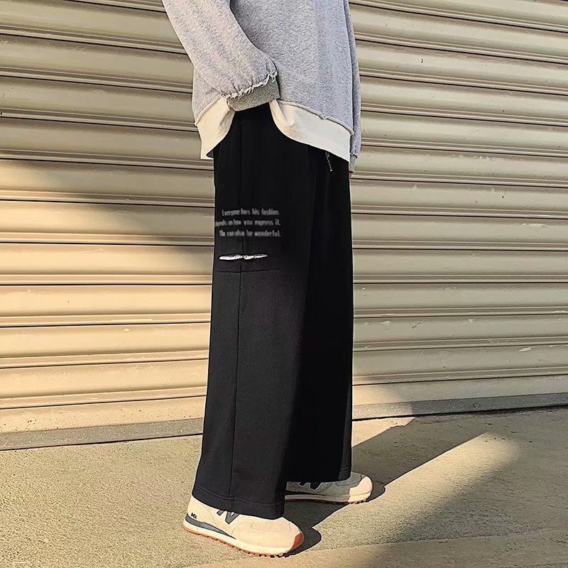 Quần dài ống rộng phong cách thời trang Hàn M-2Xl