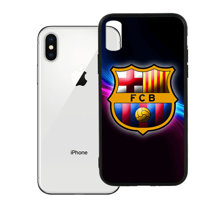 Ốp lưng viền TPU cao cấp dành cho iPhone X - Clb Barcelona
