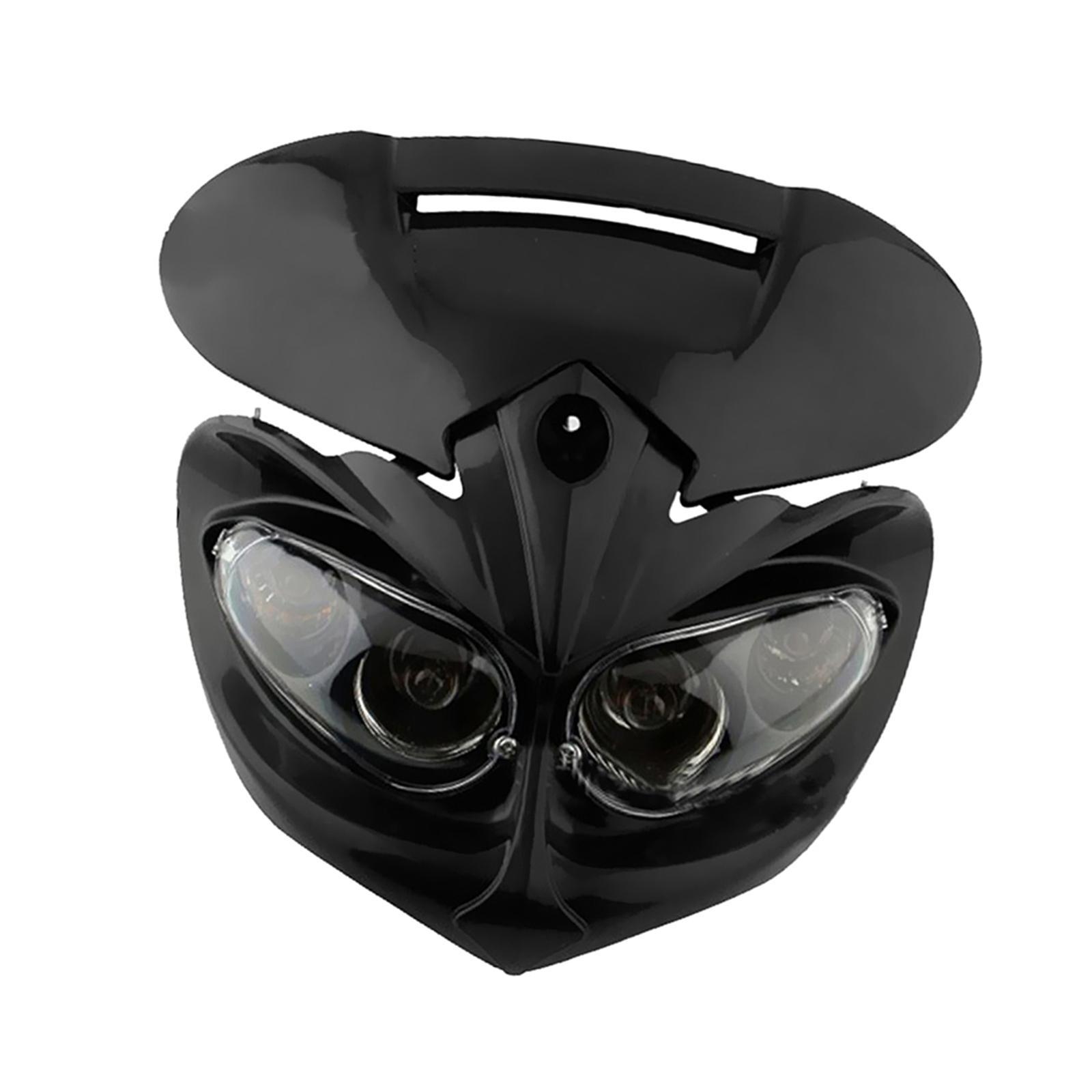 For Motorcycle Motorbike Headlight Racing  Lamp Light Fairing