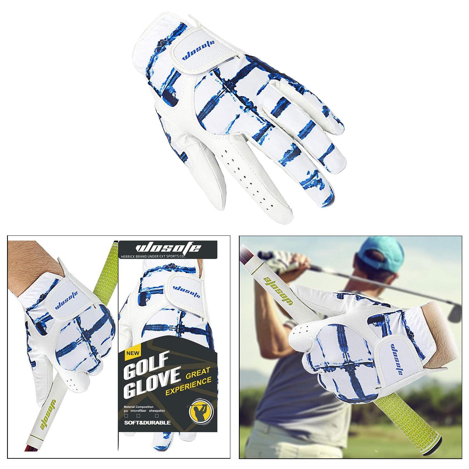 3x Golf Gloves for Men  Premium Leather Breathable