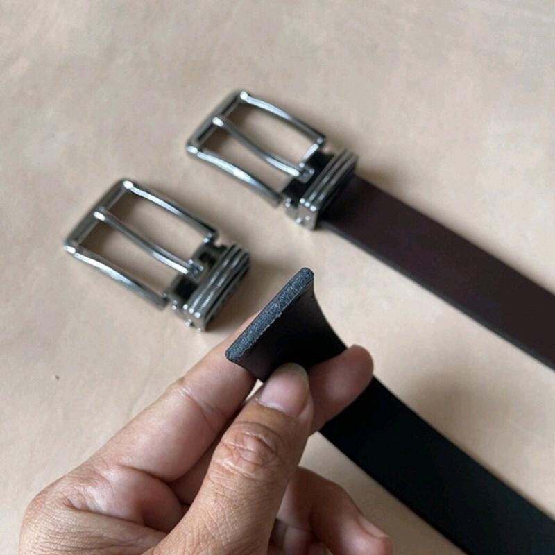 Thắt Lưng Nam Nữ Bản nhỏ 2.9cm,Dây Nịt học sinh Khoá kim da bò Nguyên Tấm Bảo Hành 12 tháng tặng hộp đựng sang Trọng