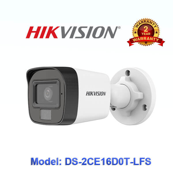 Camera Analog HIKVISION DS-2CE16D0T-LFS 1080P Tích Hợp Mic Thu Âm - Hàng chính hãng