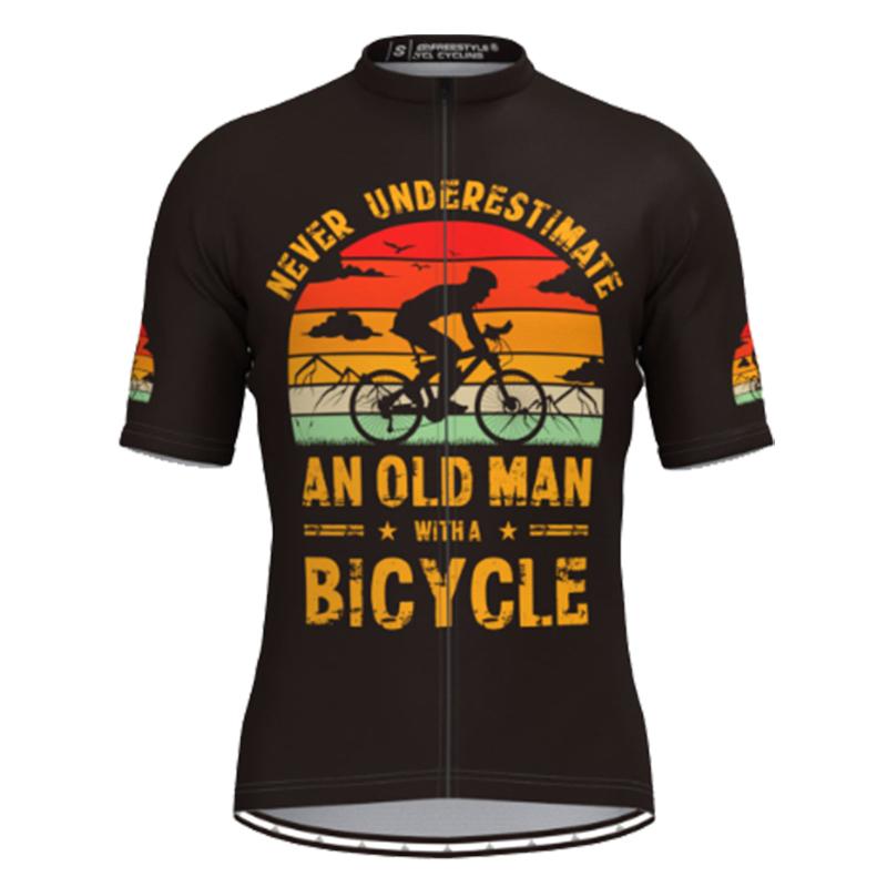 Jersey đi xe đạp vui nhộn 2023 Mùa hè ngắn tay áo đạp xe đạp MTB đồng phục xe đạp Maillot Ropa Ciclismo Đàn ông mặc áo sơ mi xe đạp Color: A8 Size: XS