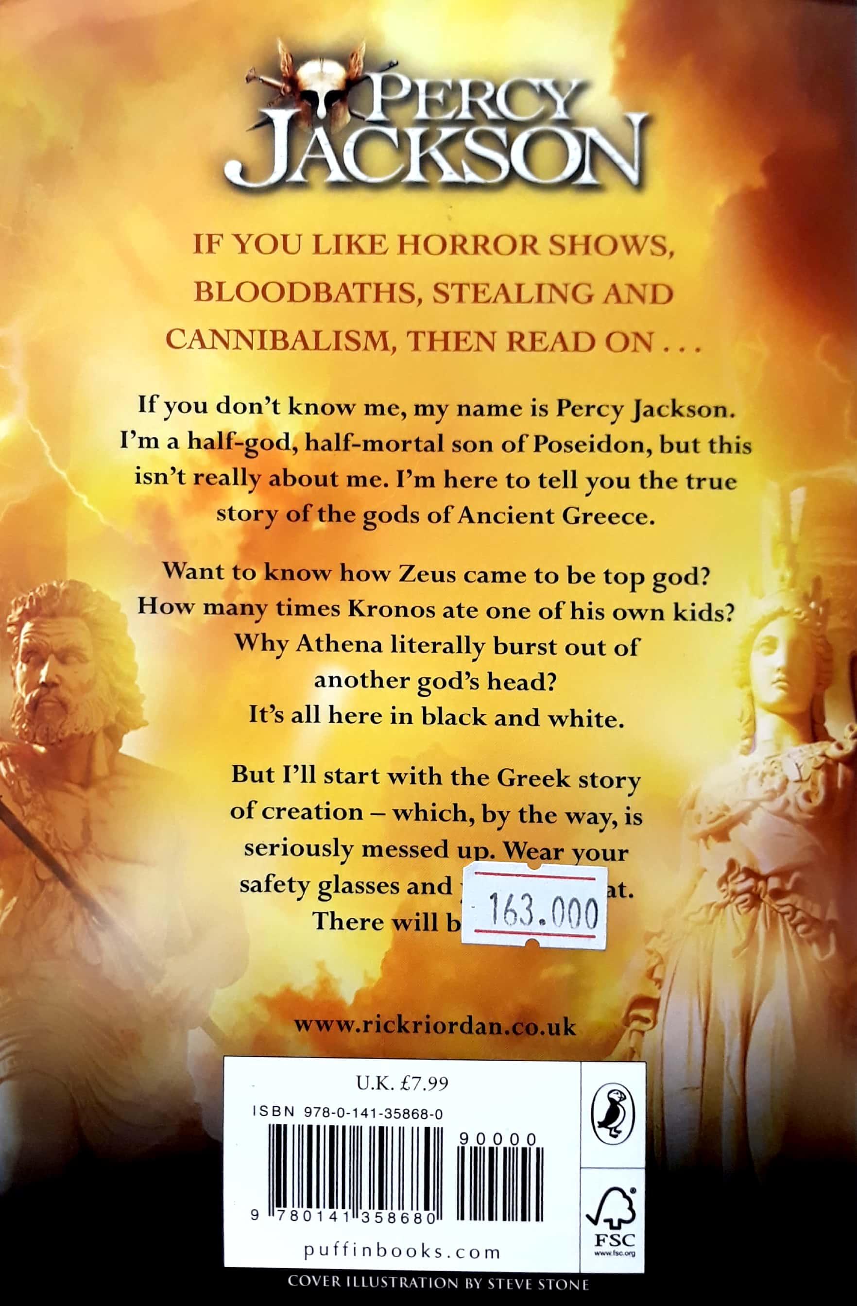 Percy Jackson And The Greek Gods (Paperback)
