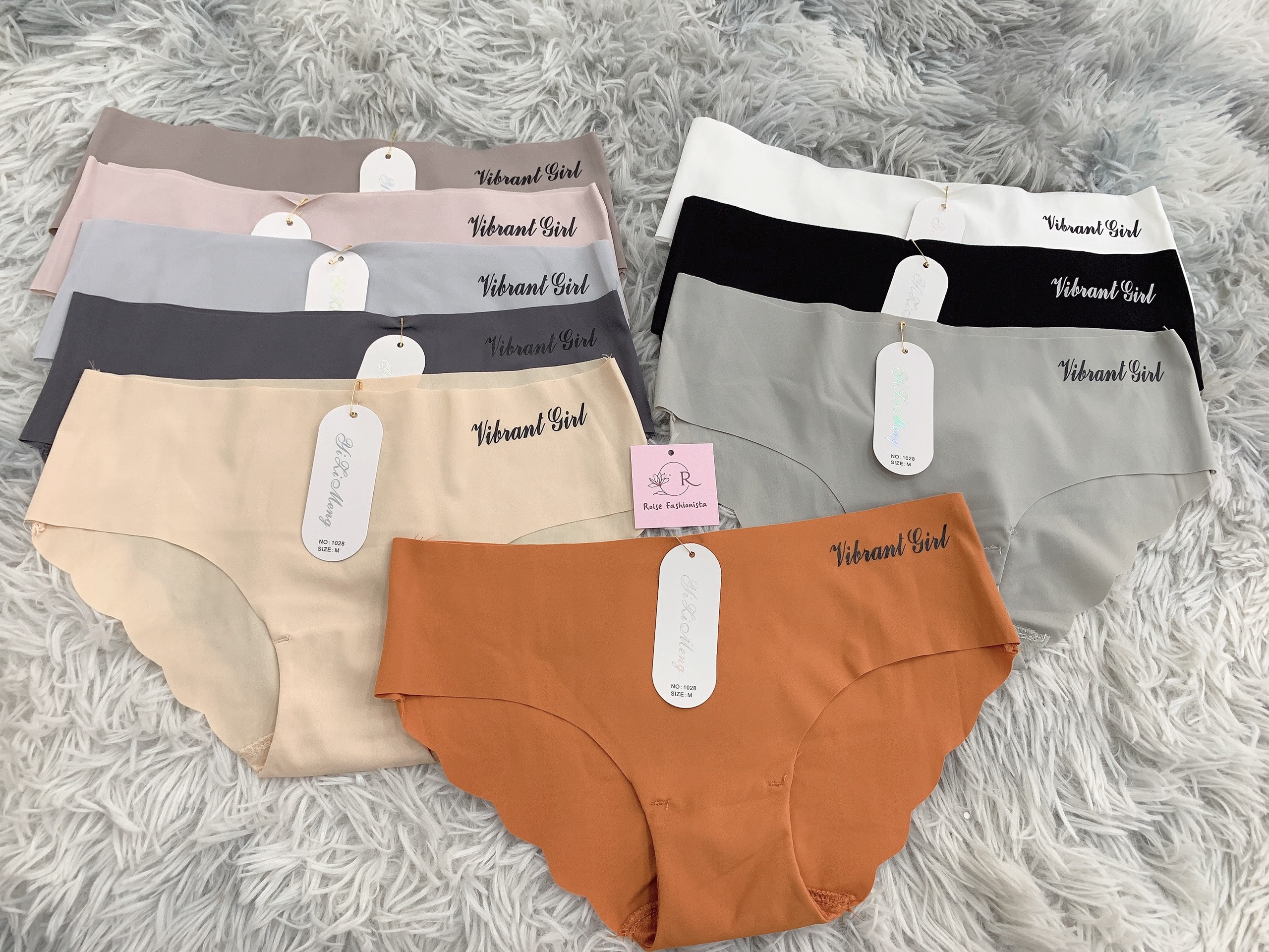 Combo 5 Quần Lót Đúc Su - Quần Lót Nữ Không Đường May Vibrant Girl Siêu Đẹp - Chất Su Mát Lạnh, Mềm Mịn, Thoáng Mát