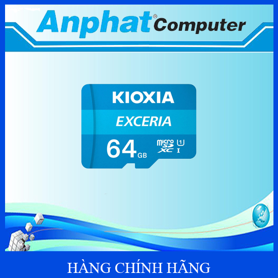 Thẻ nhớ KIOXIA Exceria 64GB/128GB microSDXC UHS-I Card C10 U1 100MB/s - Hàng chính hãng