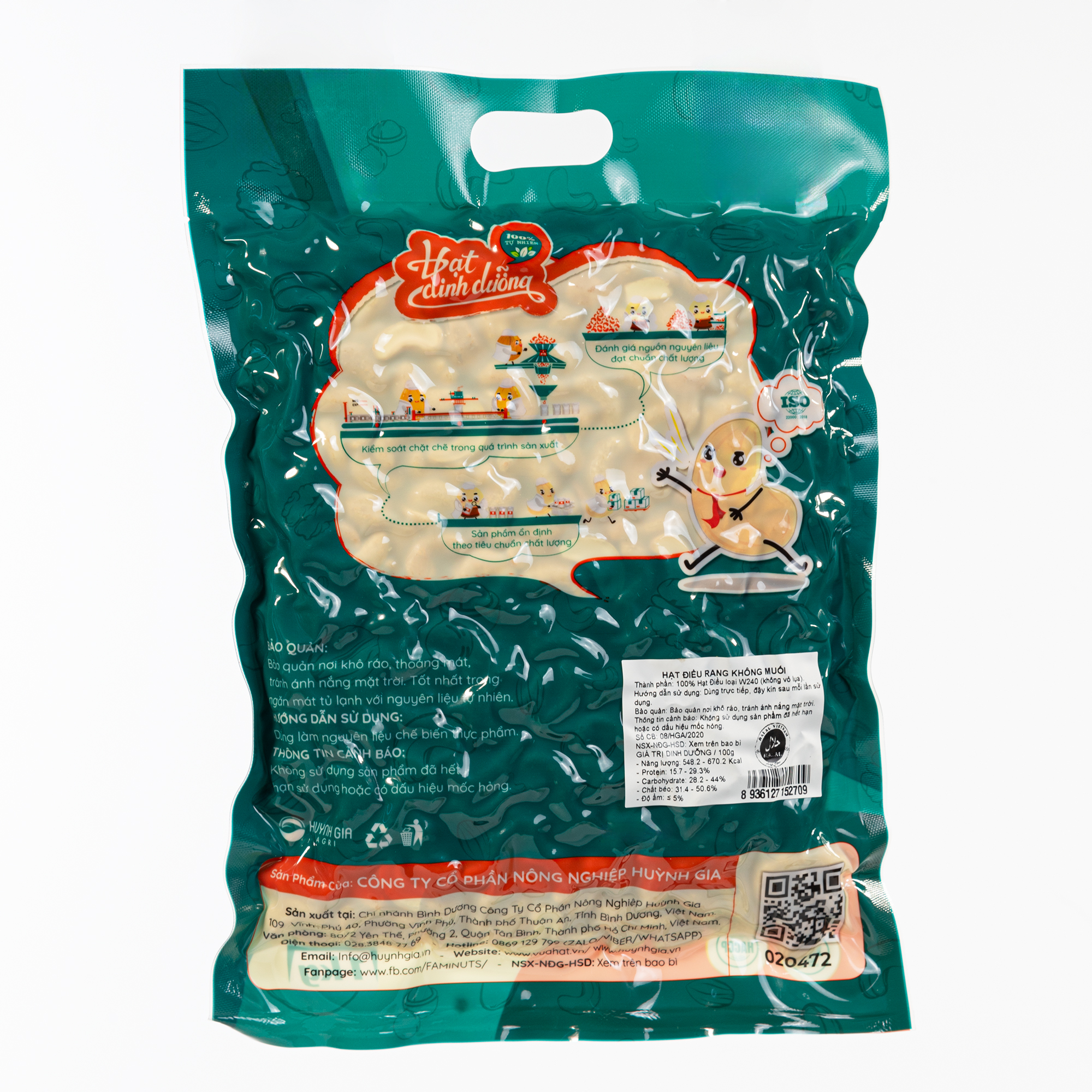 Hạt Điều Tươi Nhân Trắng Nguyên Hạt W320 Bịch 1Kg - Làm Bánh, Nấu Sữa