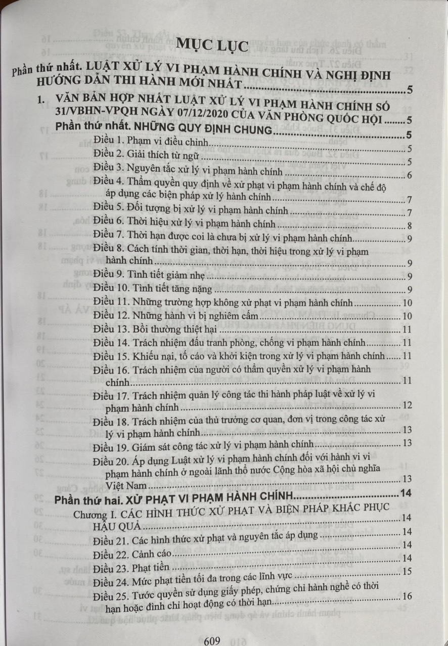 Hướng Dẫn Thi Hành Luật Xử Lý Vi Phạm Hành Chính  và Các Quy Định Xử Phạt Vi Phạm Hành Chính Mới Nhất