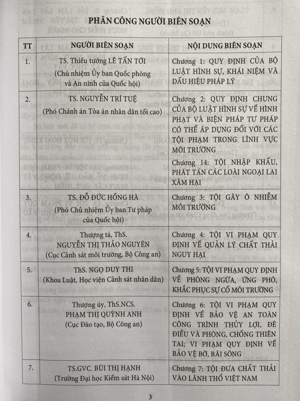 Bình Luận Các Tội Phạm Tong Lĩnh Vực Môi Trường