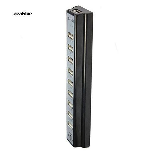 Hub 10 Cổng USB 2.0 Tốc Độ Cao + Bộ Chuyển Đổi Nguồn Hoa Kỳ Dành Cho Máy Tính