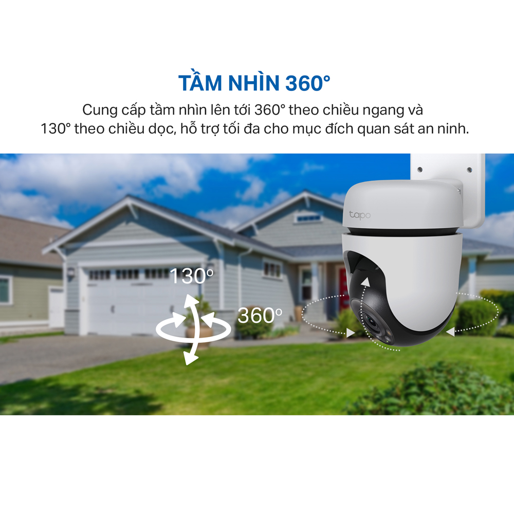 Camera WiFi TP-Link Tapo C510W / C520WS An Ninh Quay/Quét 360 Độ, Chống Nước - Hàng Chính Hãng