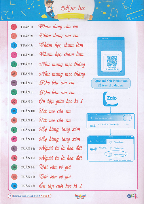 Sách - Bài tập tuần Tiếng Việt 4 tập 1