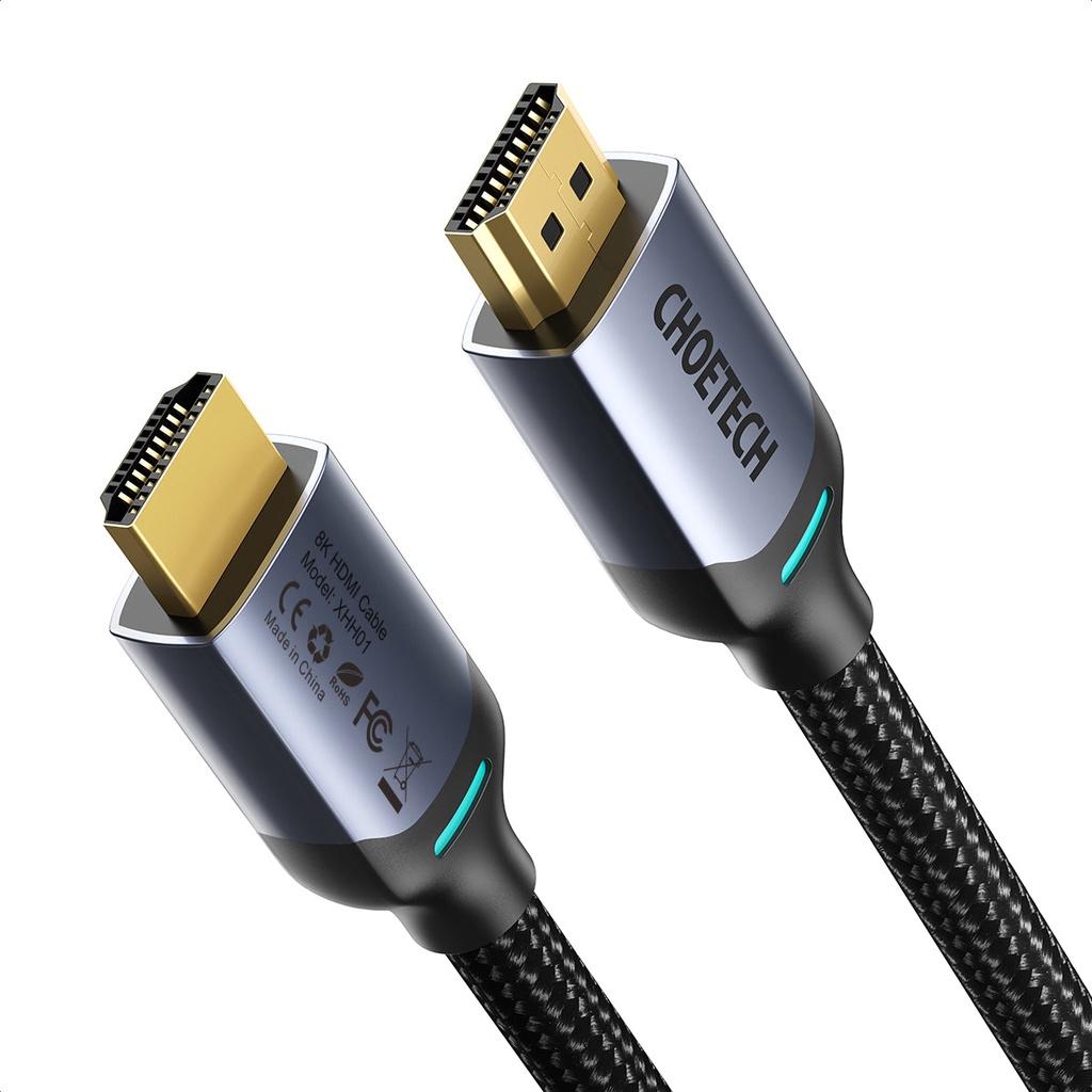 Cáp Bện HDMI to HDMI XHH01 8K HDMI 2.1 8K@60Hz 48Gbps (2M/6.6FT) ̣̣( HÀNG CHÍNH HÃNG)