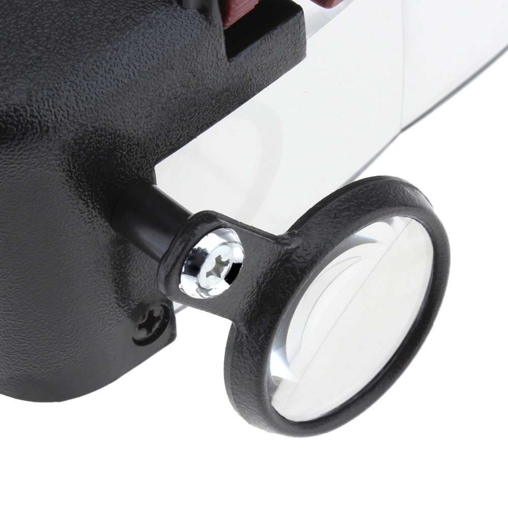 Kính lúp đeo trán version1 (chuyên sửa chữa đồ điện tử) - Tặng kèm đèn bóp tay mini