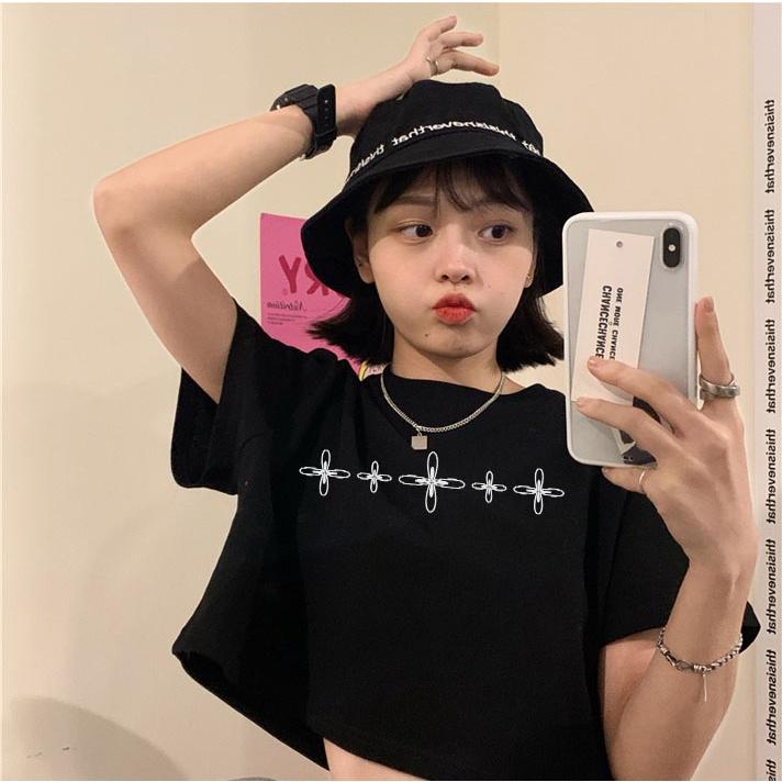 Áo croptop nữ kiểu chất vải cotton MC006 Miucho in basic