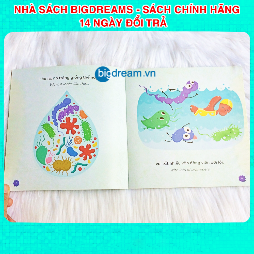 Tại Sao Phải Rửa Tay? - Song Ngữ Kể Chuyện Khoa Học SCI-Tales - Phát triển tư duy cho bé - Truyện kể trước giờ đi ngủ