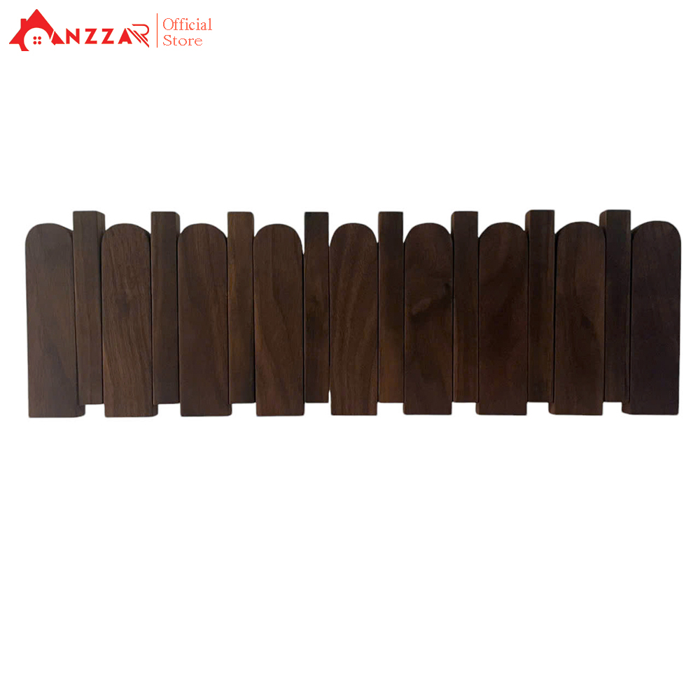 Móc gỗ treo tường gỗ óc chó cao cấp Anzzar, móc treo quần áo, phụ kiện, giá gỗ treo quần áo-MT07