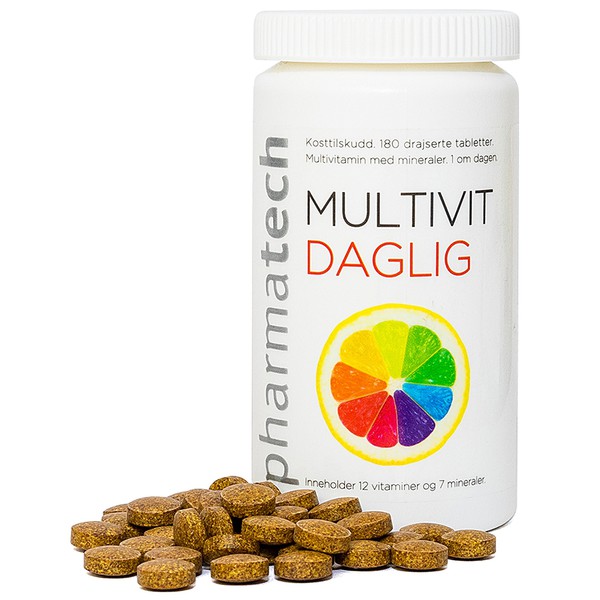 Viên uống bổ sung vitamin và khoáng chất Multivit Daglig 180 viên