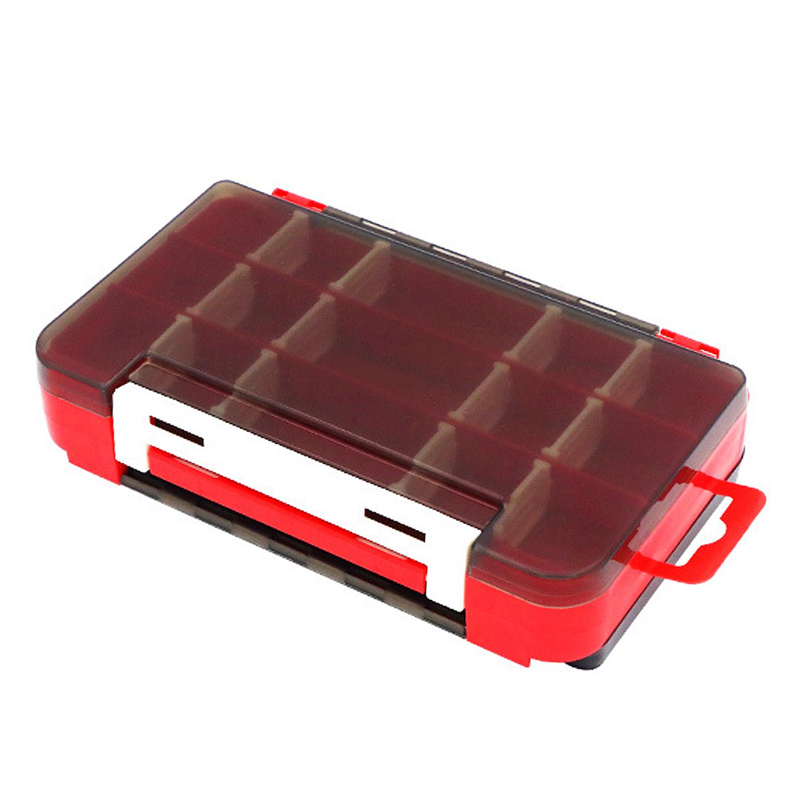 Double Sided Bait Box Lures Organizer Fishing Tackle Container