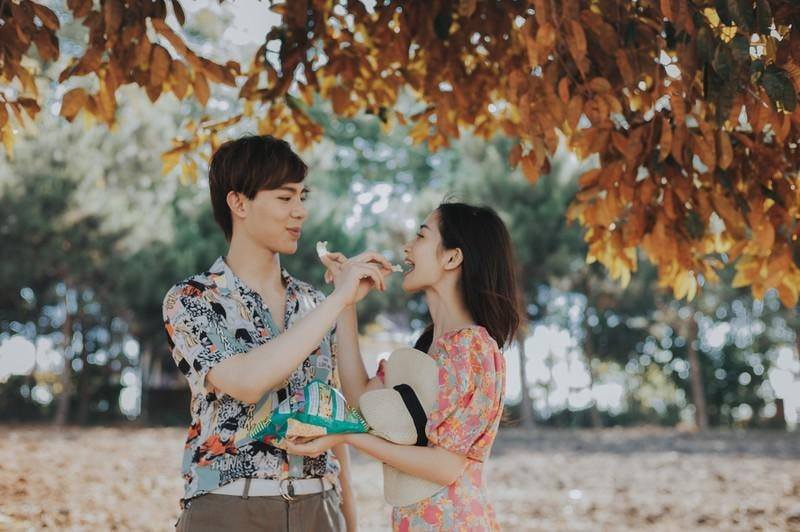 Đầm suông hoa nhí tay phồng vintage - VN221901