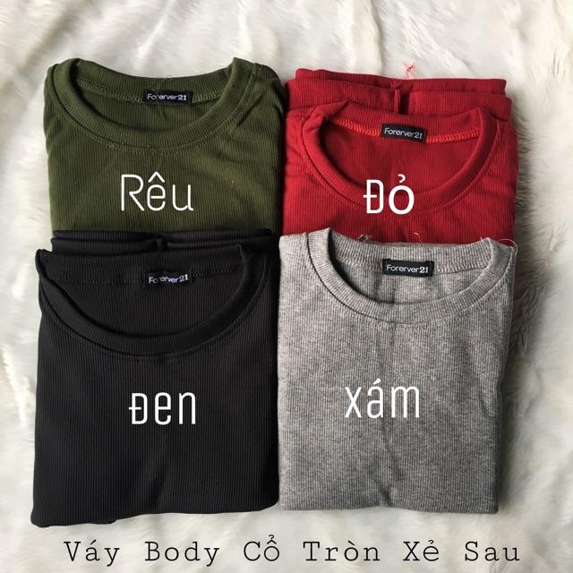 Váy Body Cổ Tròn Xẻ Sau VN03