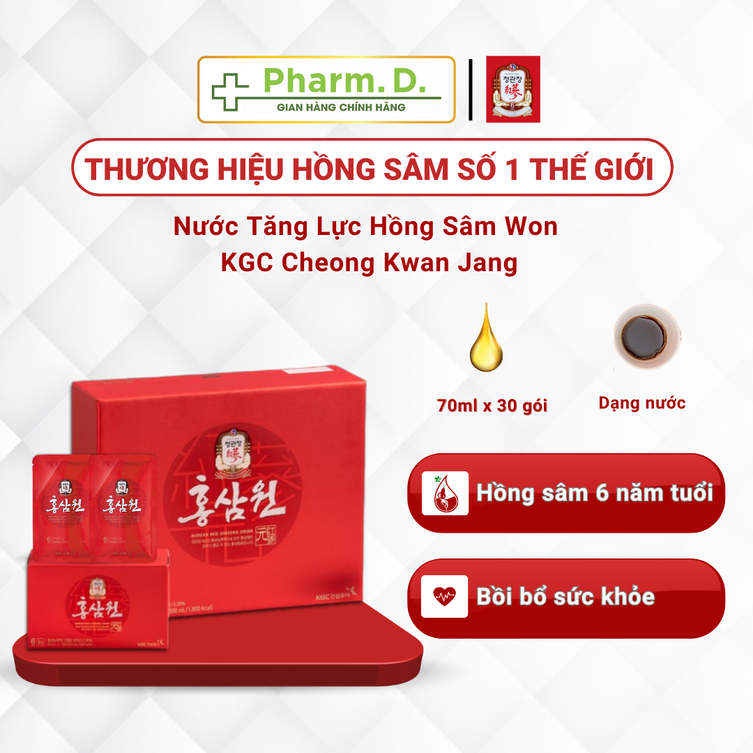 Nước Tăng Lực Hồng Sâm Won KGC Cheong Kwan Jang