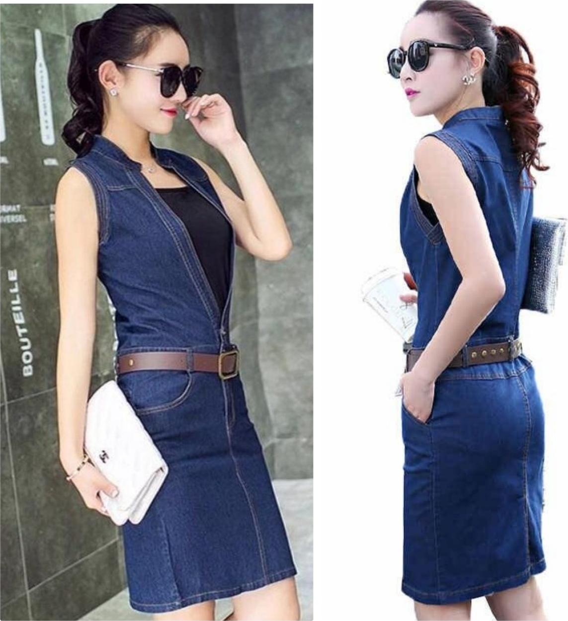 ĐẦM YẾM JEANS FASHIONS NĂNG ĐỘNG BY1095BY - khômg kèm áo & nịt