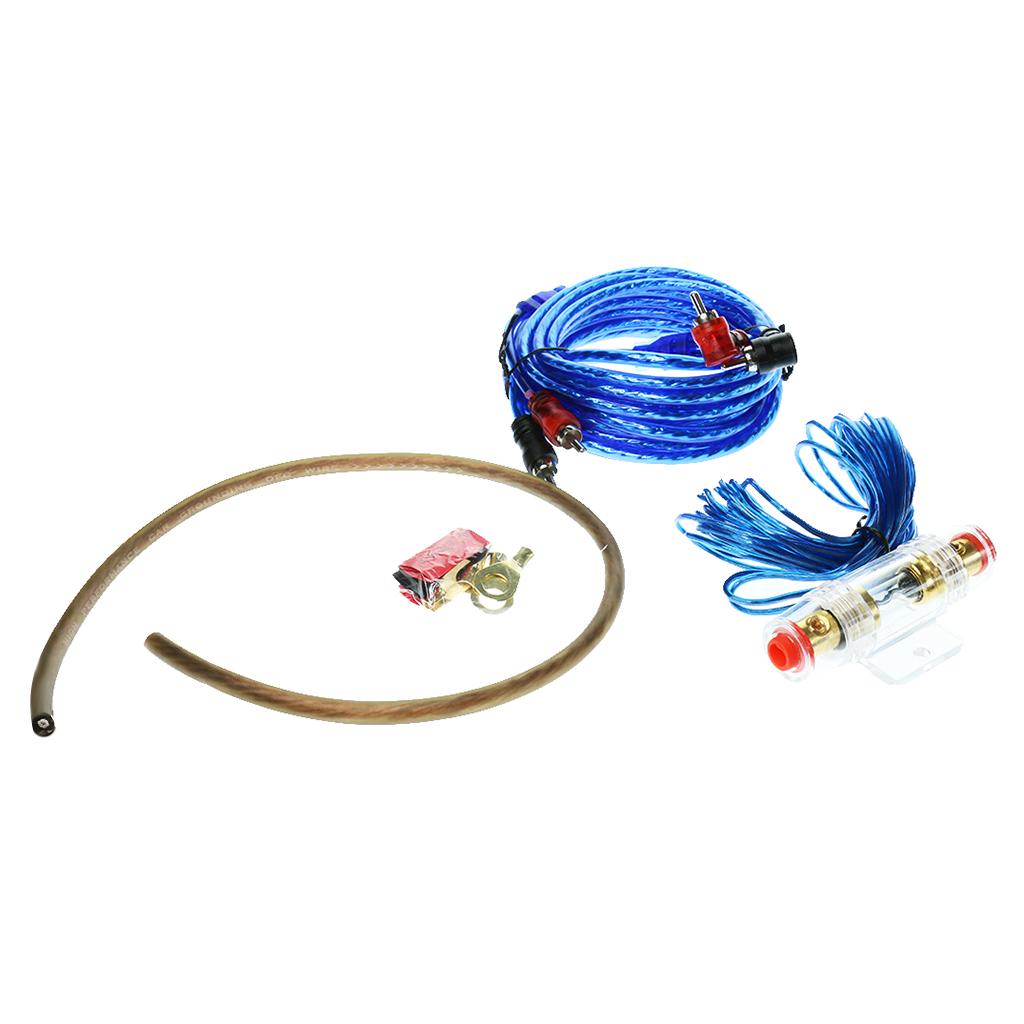 4pcs Replacement Car Stereo Audio Subwoofer Wiring Cable Set