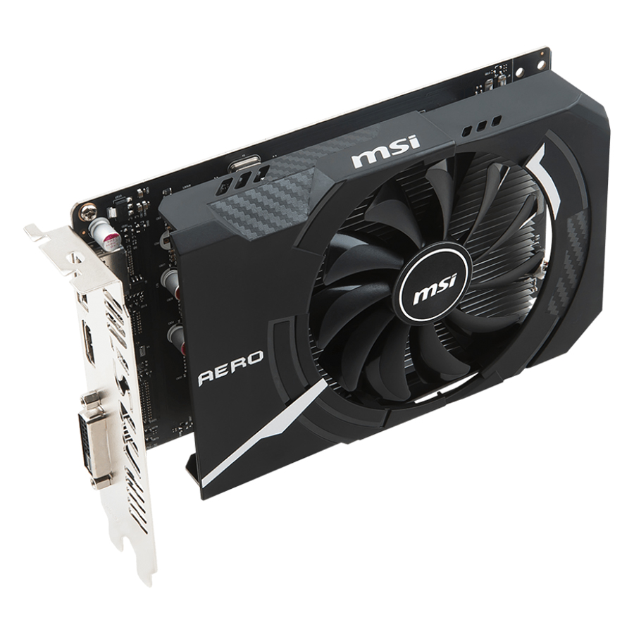 Card Màn Hình VGA MSI GTX 1050Ti AERO ITX OCV1 4GB GDDR5 128 Bit 1 Fan DisplayPort HDMI DL-DVI-D - Hàng Chính Hãng