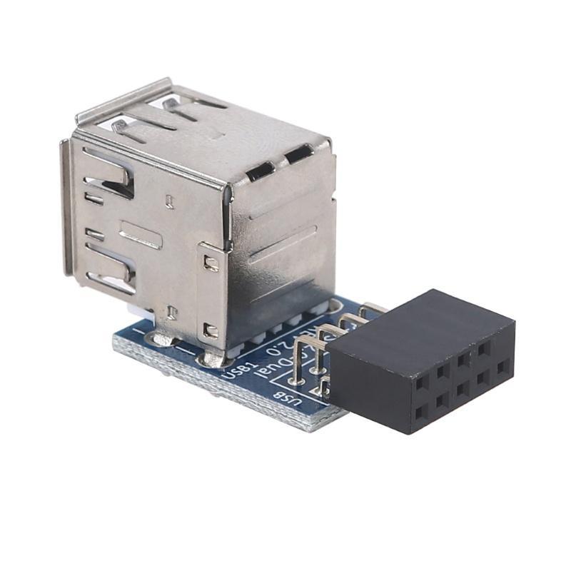 Bo mạch chủ chuyển đổi PC USB 2.0 Female sang 2 Port A Female