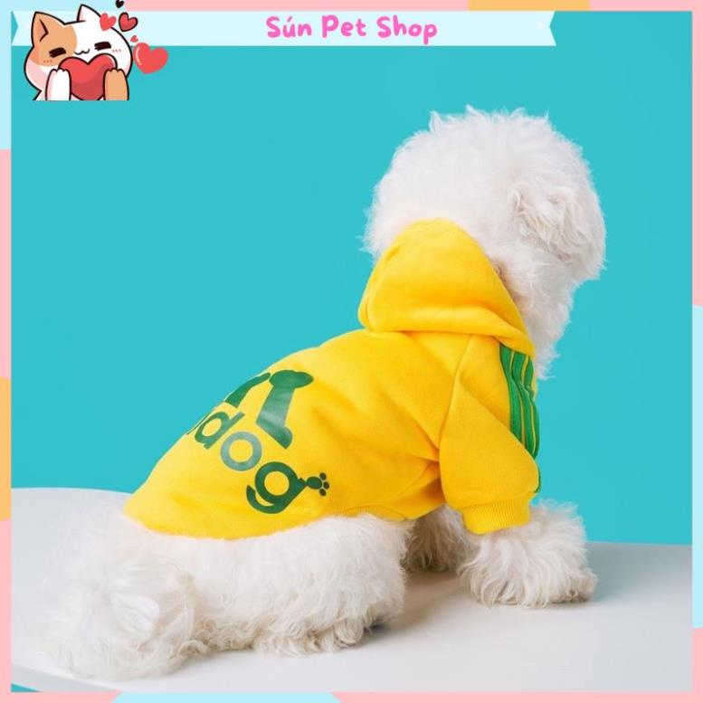 Áo nỉ Hoodie Adidog cho thú cưng, áo mùa đông cho chó mèo