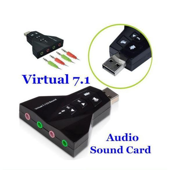 USB SOUND ÂM THANH 7.1 MÁY BAY 4 CỔNG