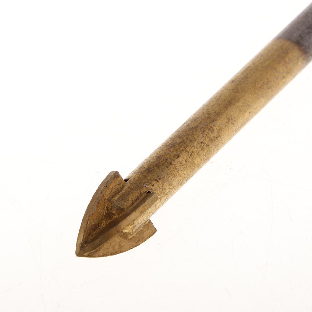 Carbide Cross Spear Head Glass Marble Tile Thread Drill Bits