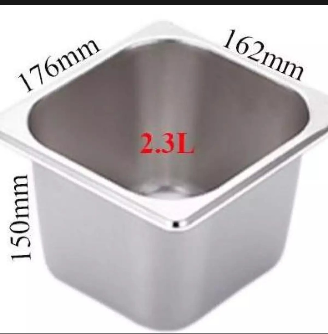 Khay buffet INOX cao cấp 1/6 độ sâu 15cm và 20cm