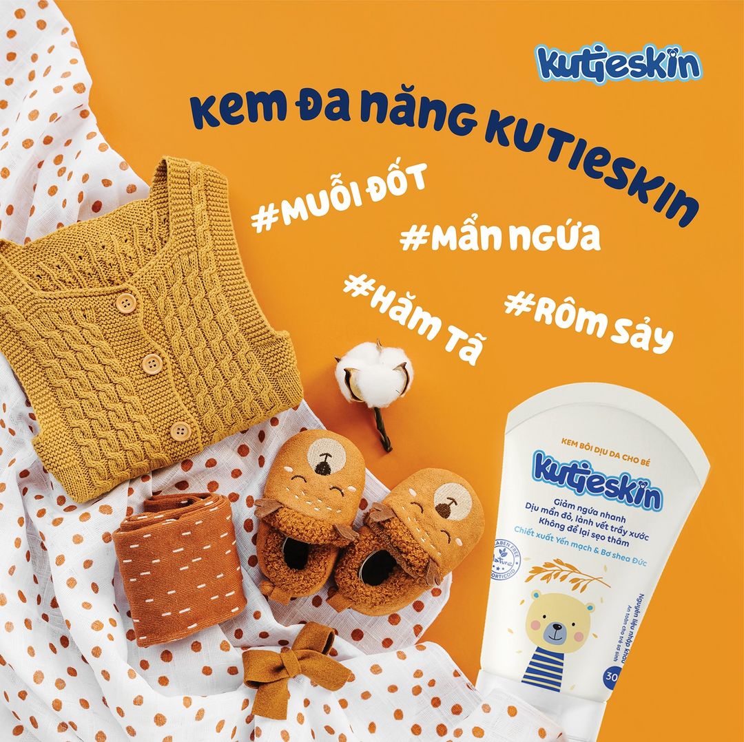 Kutieskin 30gr Kem mẩn ngứa – hăm Kutieskin