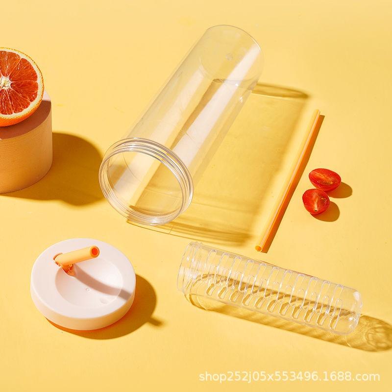 Bình nước detox pha hoa quả,trà và các loại trái cây khác có ống út đi kèm tiện lợi