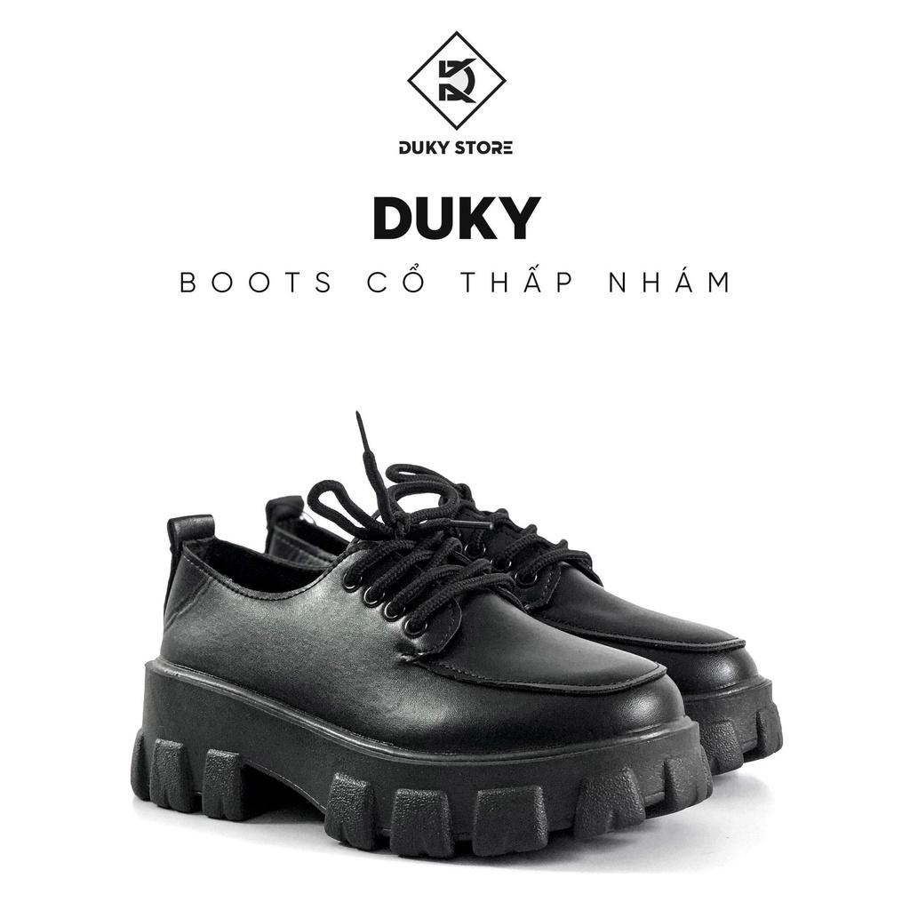 Giày Boot cổ thấp nữ đế độn siêu tăng chiều cao hàng có sẵn - Duky Store