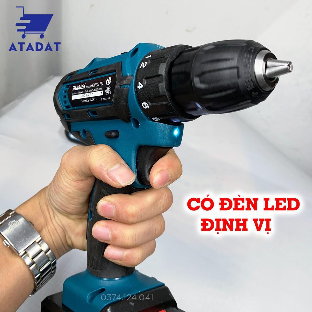 Máy Khoan Bê Tông MAKITA 21V - TẶNG Kèm 24 Chi Tiết - 100% Lõi Đồng - Pin Chuẩn 5 CELL - Made in MALAYSIA